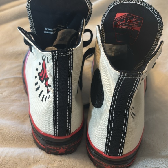 Custom Keith Haring Converse women’s Sz 8 - Picture 9 of 11
